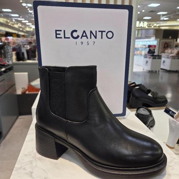 エルカン HC06 ブラック無地チェルシーアンクルブーツ LCWA72U54C (44496436)