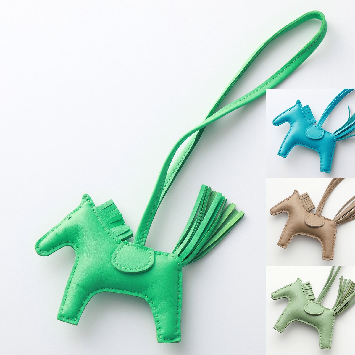 HERMES エルメス チャーム RODEO ロデオ PM アニョーミロ 064929CA レディース レザーホルダー B刻印 SO カラー4色