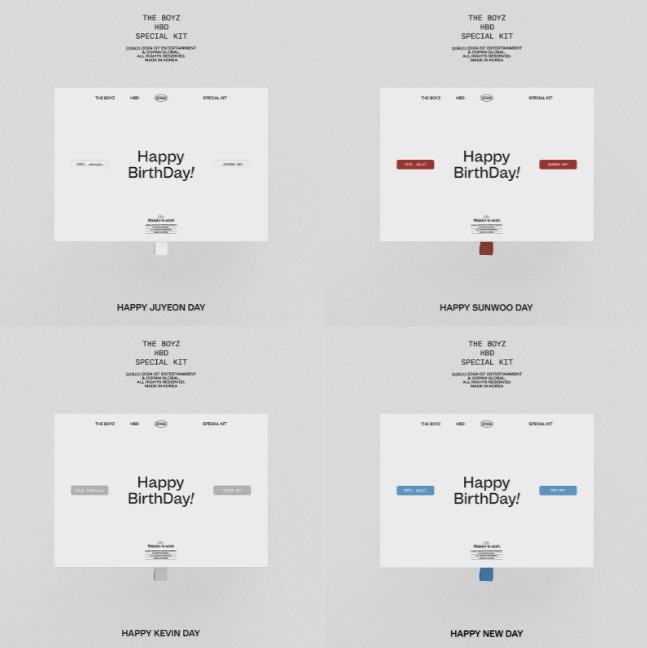 [未開封新品] THE BOYZ - THE BOYZ HBD SPECIAL KIT [主演ニューサンウケビン]（バージョンを選択）