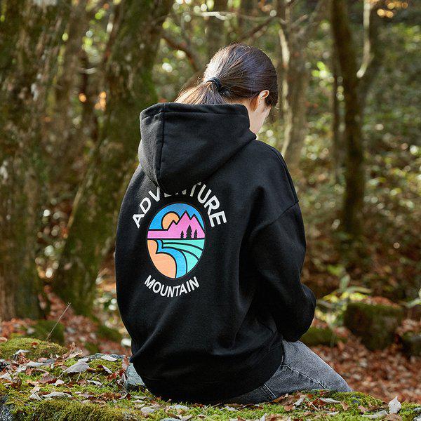 [裏起毛ミニ裏毛選択可能] サークルマウンテンフード付きTシャツ FHT2030 / 4color N