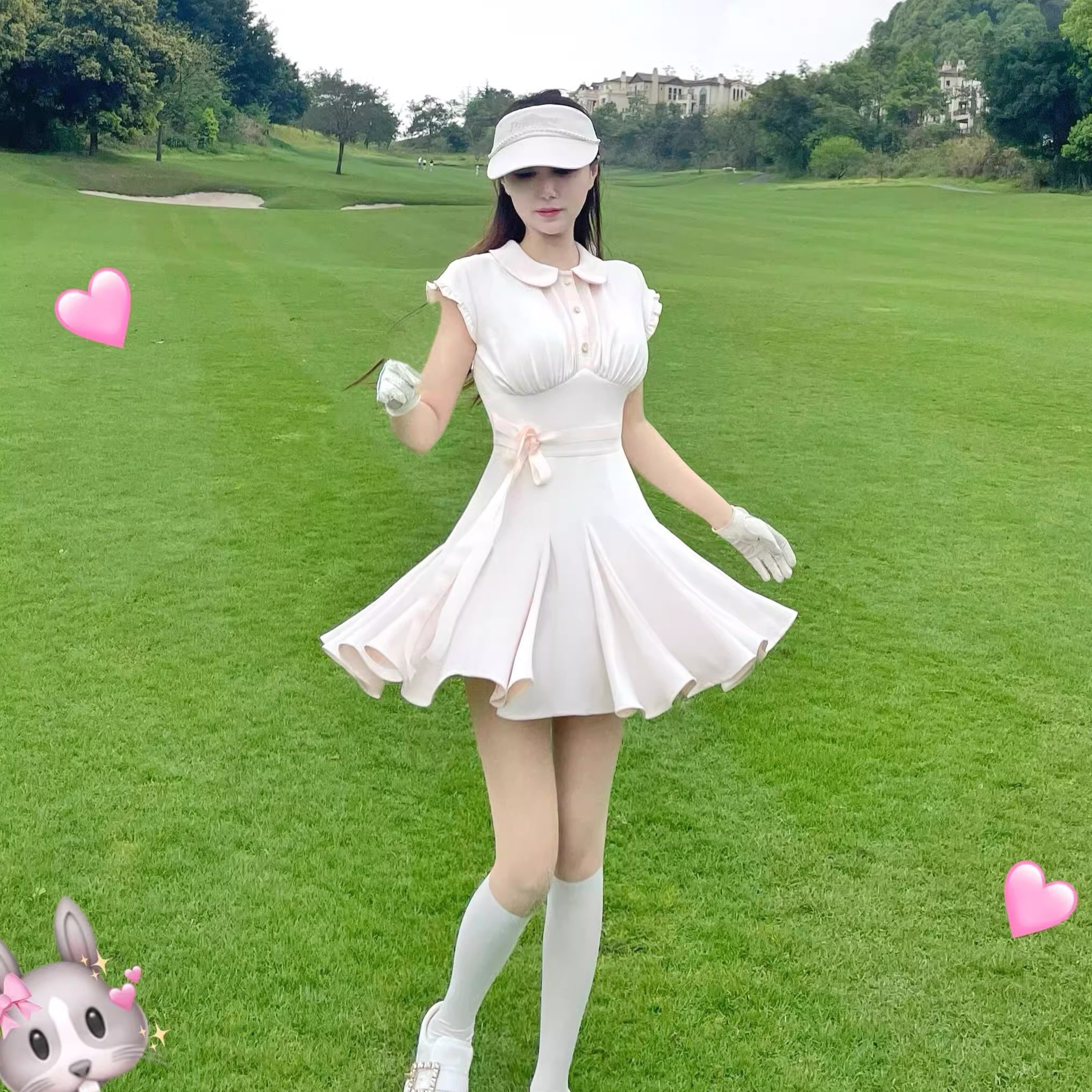 ゴルフウェア 2025 レディース スポーツウェア ワンピース 女性 テニスウェア 速乾 韓国風