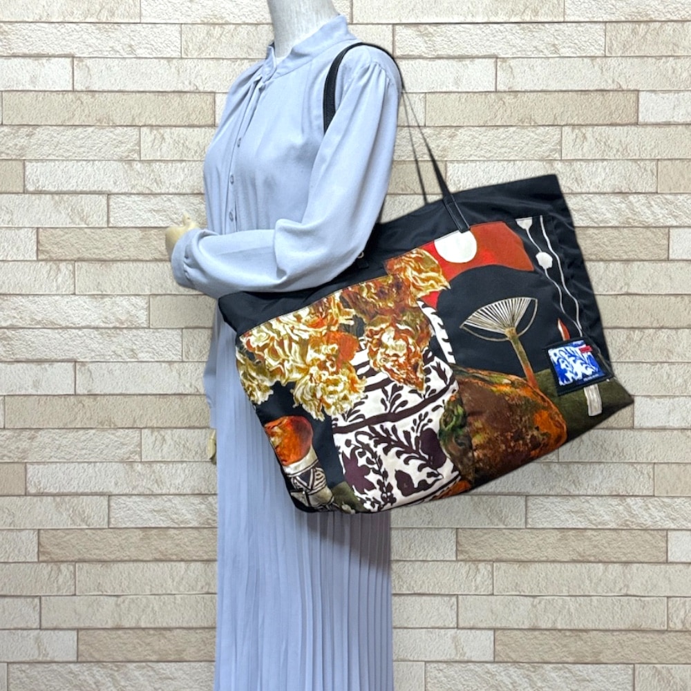 プラダ fructidor トートバッグ ナイロン ブラック PRADA 中古