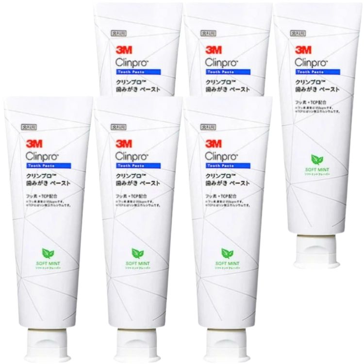 6本セット 3M クリンプロ 歯みがきペースト ソフトミント 90g フッ素濃度 950ppm 8251 スリーエム