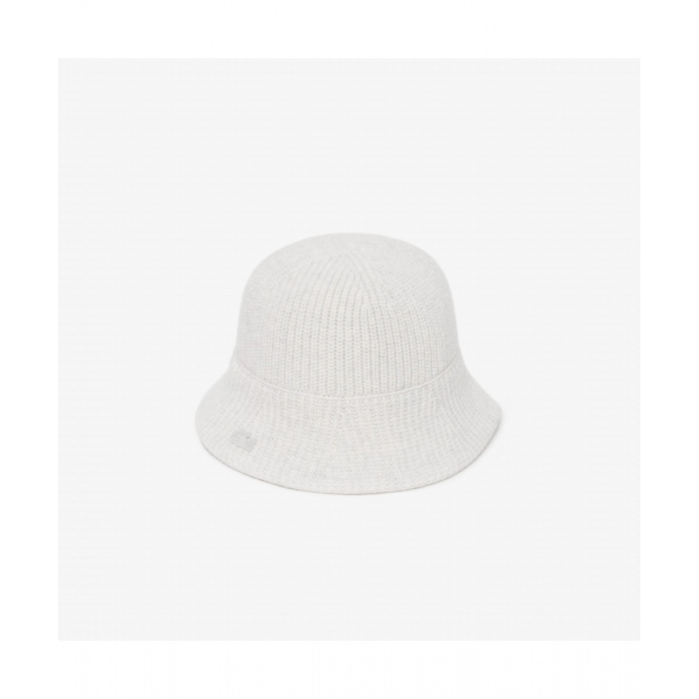 ラコステレディースニットボンネットハット [クリーム]