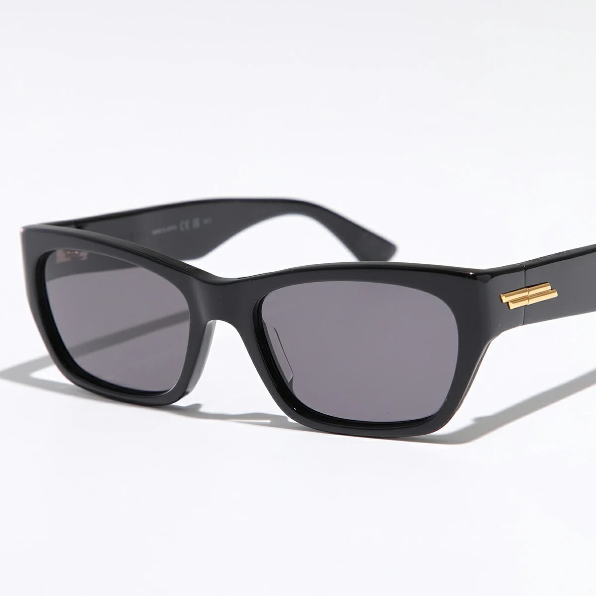 BOTTEGA VENETA ボッテガヴェネタ サングラス BV1143S レディース スクエア型 フルリム セルフレーム アイウェア 001/BLACK-BLACK-GREY