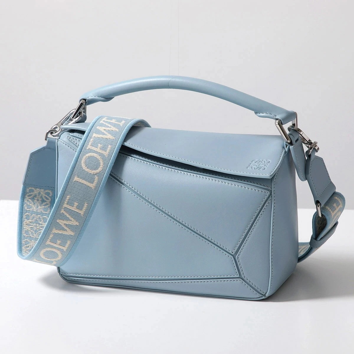 LOEWE ロエベ ハンドバッグ PUZZLE SMALL パズル スモール A510S21XA9 レディース アナグラム ジャガードロゴ ショルダーバッグ 鞄 5265/DUSTY-BLUE