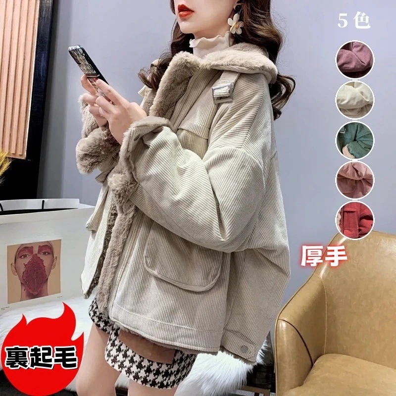 チェスターコートアウター ジャケット 厚手 中綿ジャケット ダウンジャケット裏起毛 コーデュロイ トレーナー 毛皮 ラムズウール ジャケット ムートンジャケット ショート ムートンコート 毛皮 レデ