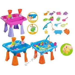 水遊びテーブル 砂と水テーブル 子供 お砂場 砂遊び 砂浜 おもちゃ 釣り玩具 ビーチ シーサイド
