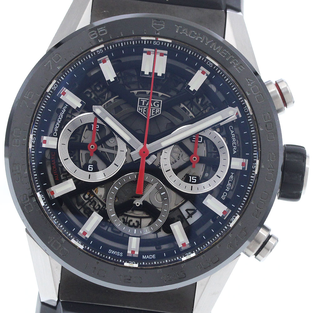 タグホイヤー TAG HEUER CBG2010.FT6143 カレラ キャリバーホイヤー02 クロノグラフ 自動巻き メンズ 良品 箱・保証書付き_961505【中古】