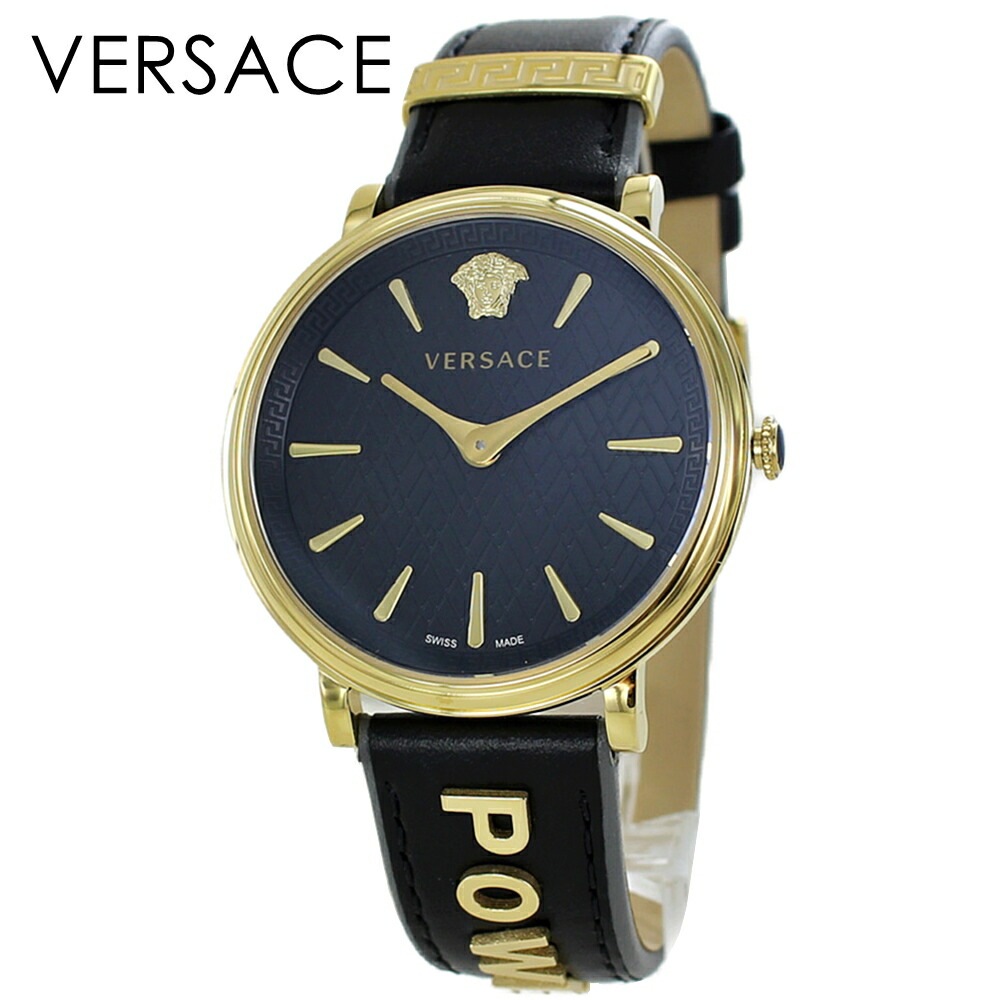 箱ボロ BOX訳あり 大人 女性 ギフト レディース腕時計 ヴェルサーチェ ベルサーチ 替えベルト付 おしゃれ 結婚記念日 プレゼント 妻 母親 誕生日 ブラック 黒 時計 ベルト レザー ポイント消