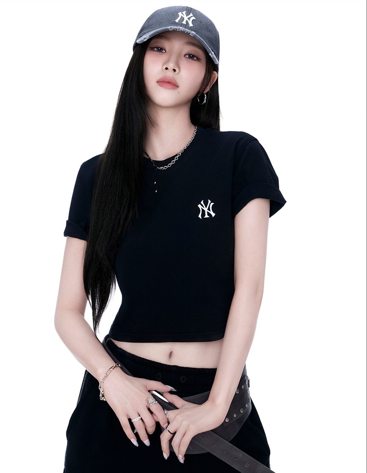 [カリナ着用]ベーシック コンフォタブルフィット 半袖 Tシャツ-5COLOR