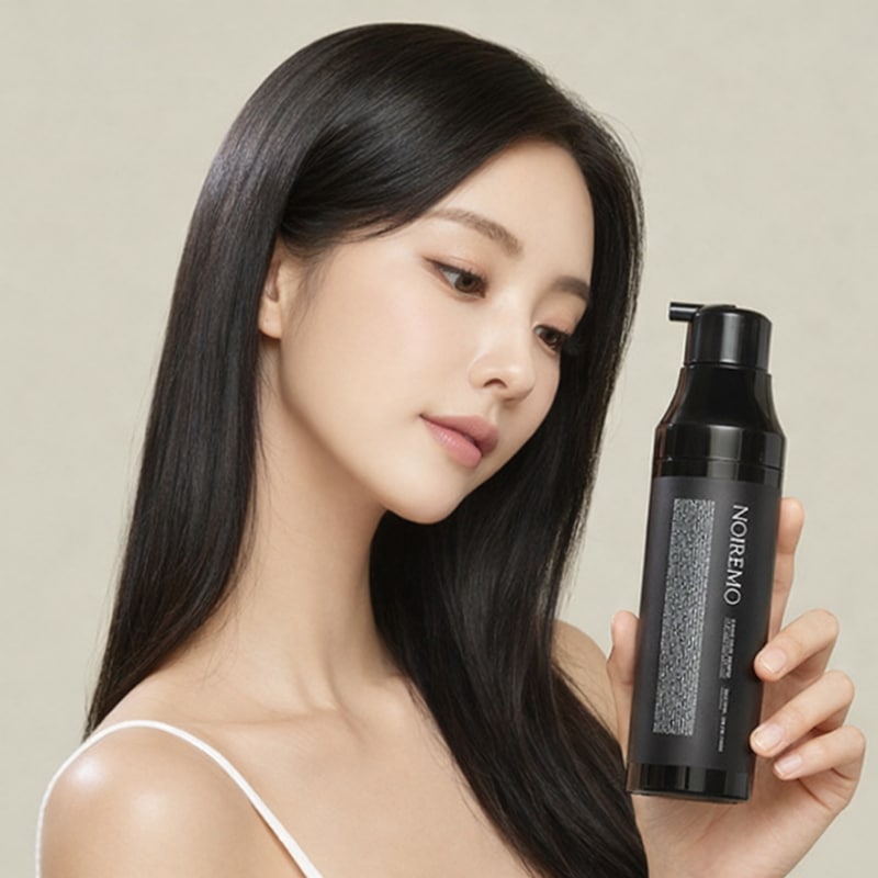 [ノワレモ] たんぱく質 カラーシャンプー 白髪ケア・白髪カバー ダークブラウン 200ml 1本 韓国製