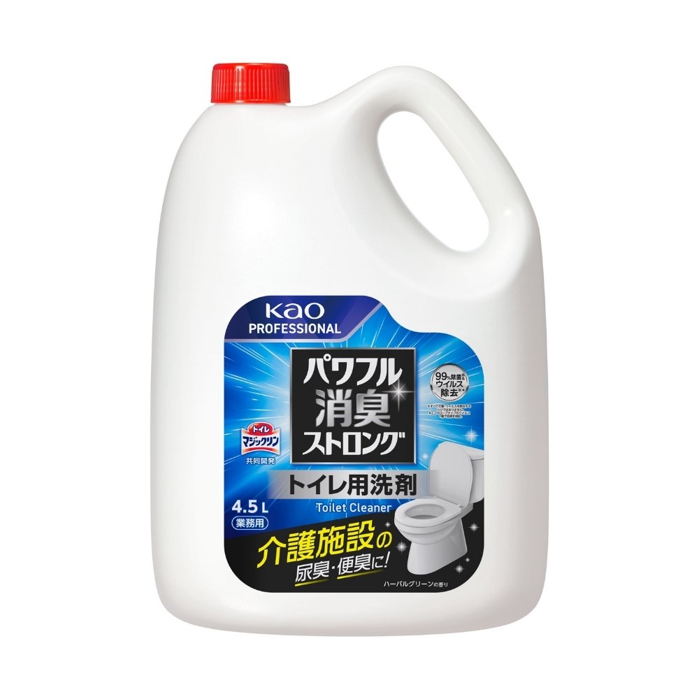花王　パワフル消臭ストロング　トイレ用洗剤　4.5L×4本【取り寄せ商品・即納不可・代引き不可・返品不可】