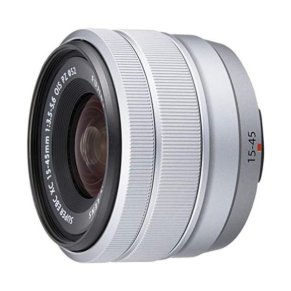 【中古】FUJIFILM X 交換レンズ フジノン ズーム 標準 コンパクト XC15-45mm 手ブレ補正 電動ズーム シルバー F XC15-45MMF3.5-5.6OIS PZ S 22,176円