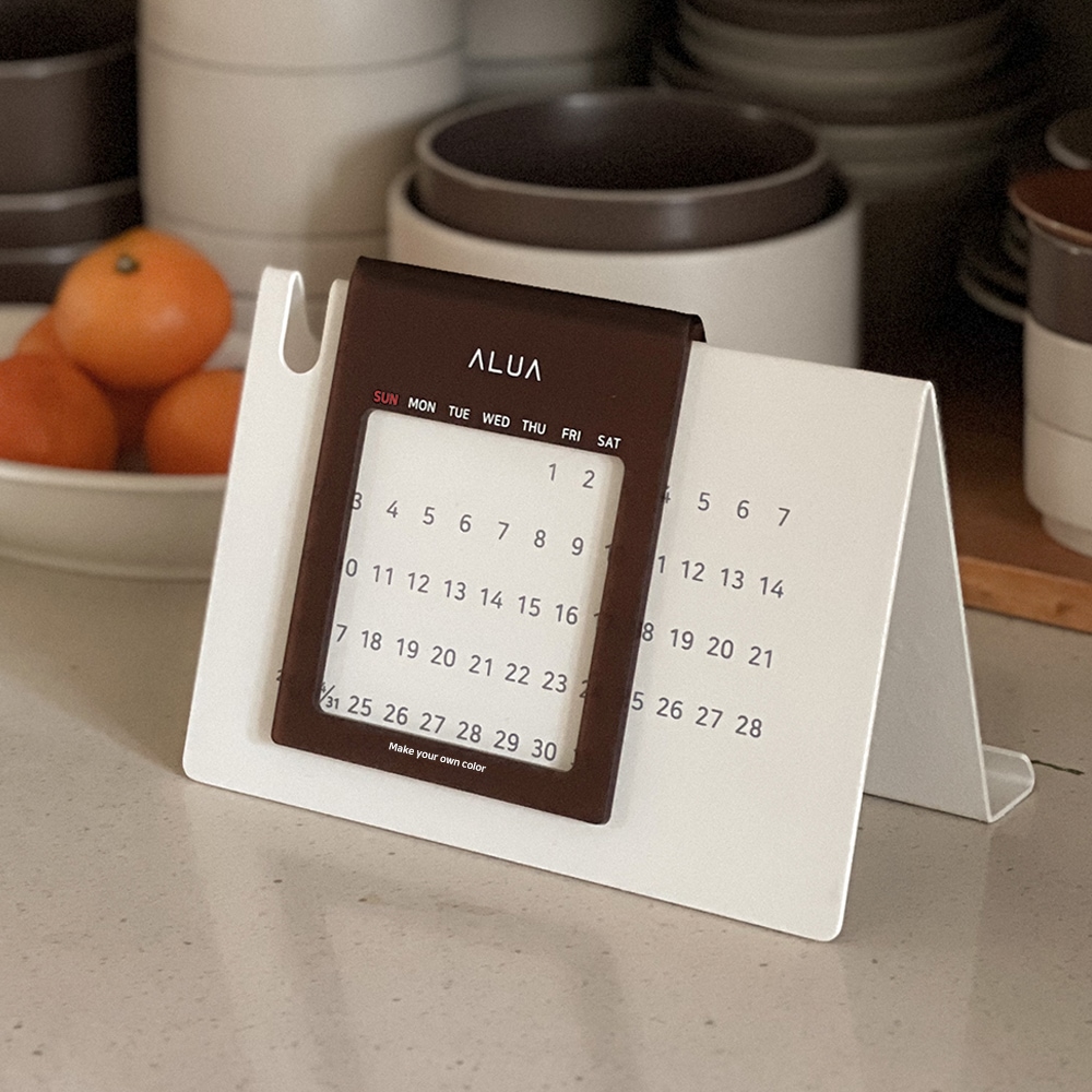 【韓国人気商品】 カレンダー 卓上カレンダー 万年カレンダーパッド タブレットスタンド