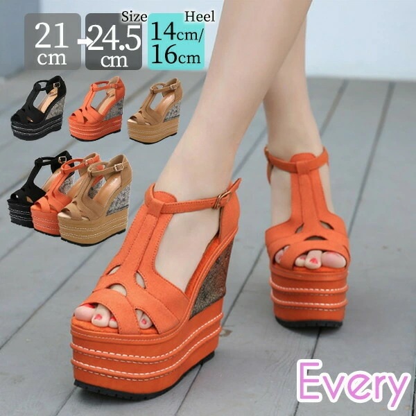 送料無料 ウエッジソール サンダル 大きサイズ オープントゥ コンフォートサンダル ウエッジ 厚底 春夏 履きやすい アンクルベルト 美脚 疲れない 上品 通勤 オフィス オフィスサンダル おしゃれ