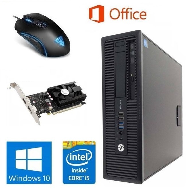 【ゲーミングPC】HP 600G1 GT1030 搭載 SSD:120GB メモリー:8GB フォートナイト快適！ eスポーツ & 最新版 ゲーミングマウス X9 USB有線