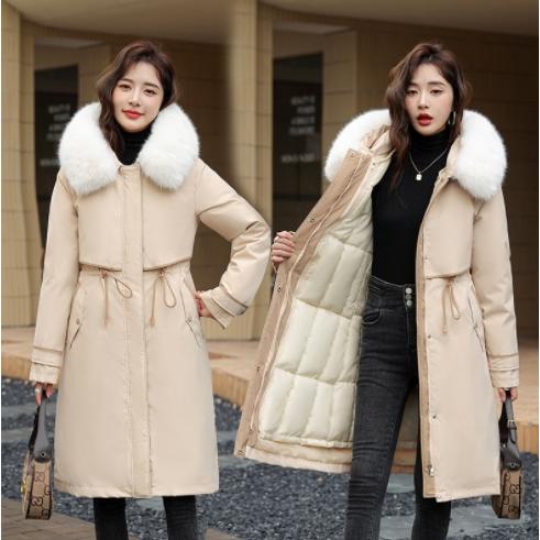 モッズコート ミリタリーコート レディース 裏ボア ロング コート 襟付き アウター ウエスト調節可能 ジャケット 中綿 防寒着 秋 冬 着痩せ