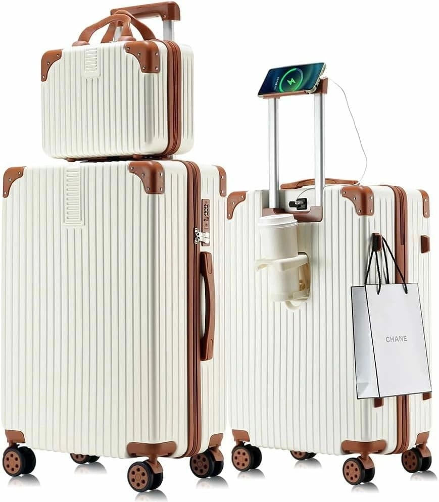 最軽量 キャリーケース スーツケース 機内持込可 多機能すぎる ダイヤロック式 保護カバー付き 超軽量 多機能 キャリーバッグ 携帯スタンド USBポー付き カップホルダー付き 隠しフック 静音 スー