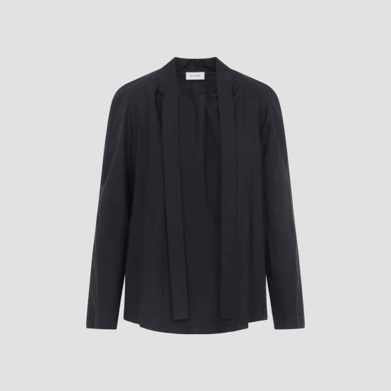 LEMAIRE Women Blouses SH1218 LF1500 BK998 SQUID INK