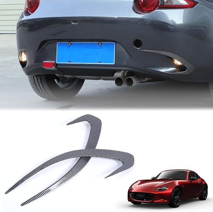 新型 マツダ ロードスター ND系 ガーニッシュ フォグランプフレーム フォグランプパネル リアフォグランプ装飾フレーム ABS製 取付簡単 貼付タイプ 外装パーツ(カーボン調) 8,313円