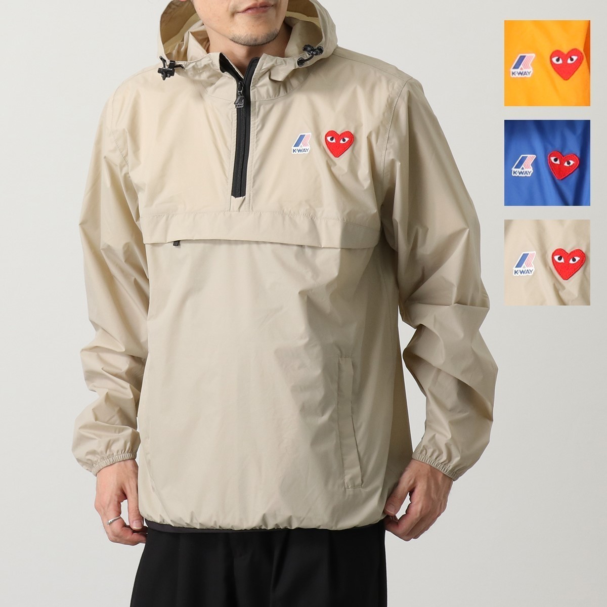 国内発送 / 正規店買付 【COMME des GARCONS】 PLAY RED HEART ナイロンパーカー