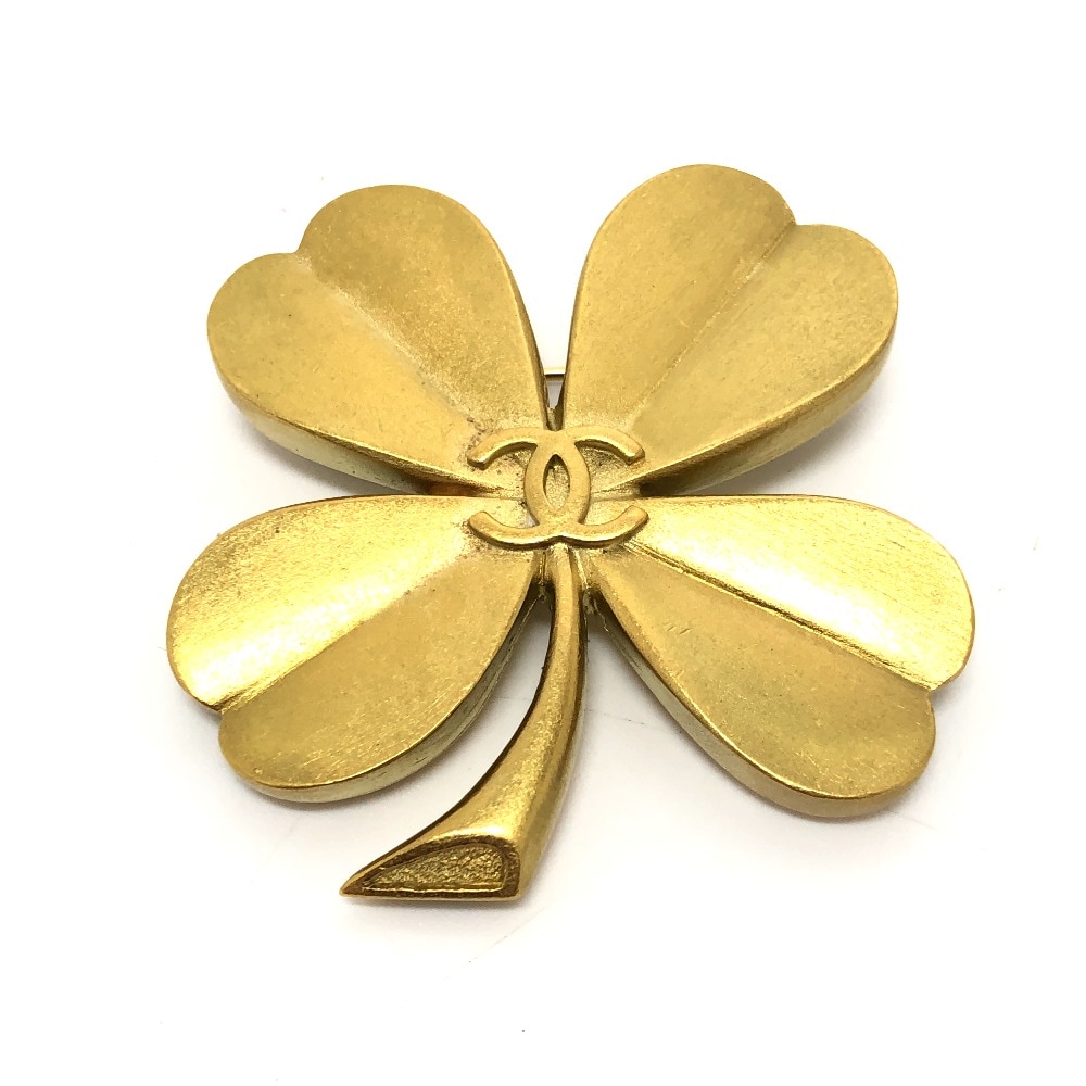 ブローチ クローバー 94Ａ ブローチ 小物 ファッション小物 メタル ゴールド