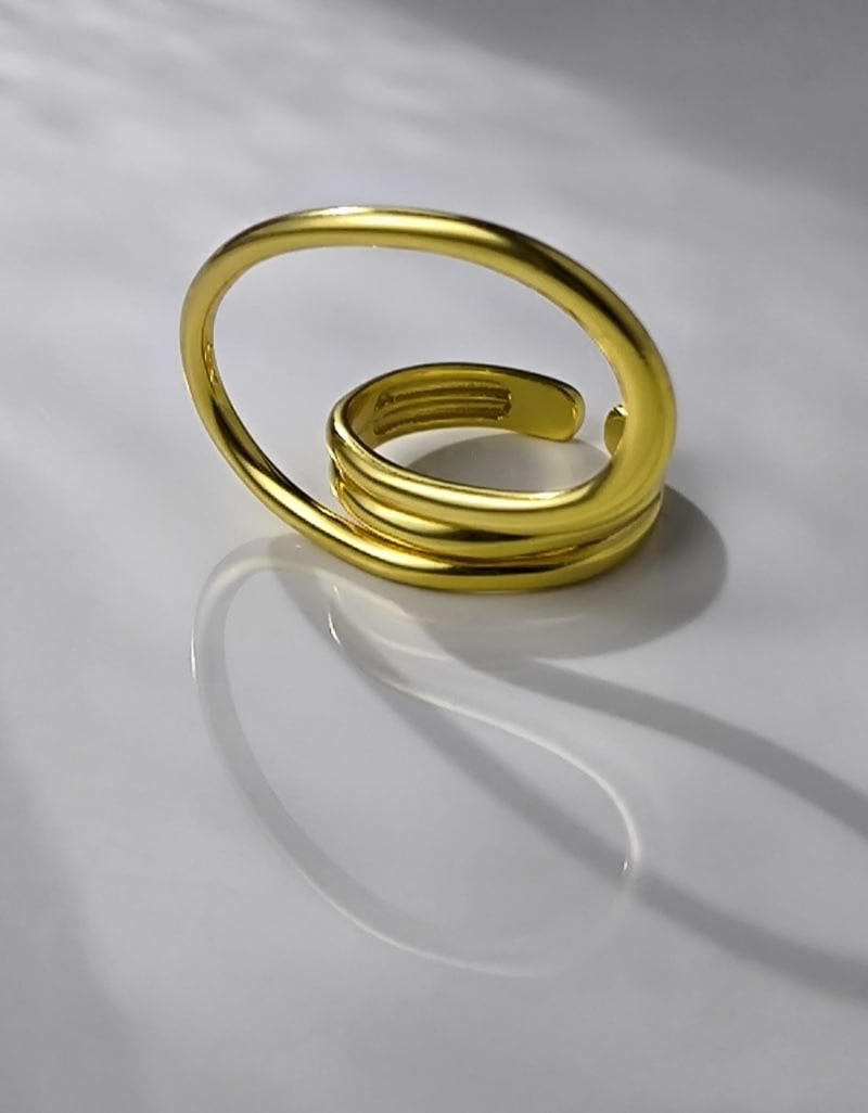 【Silver 925】ニュアンスラインリング