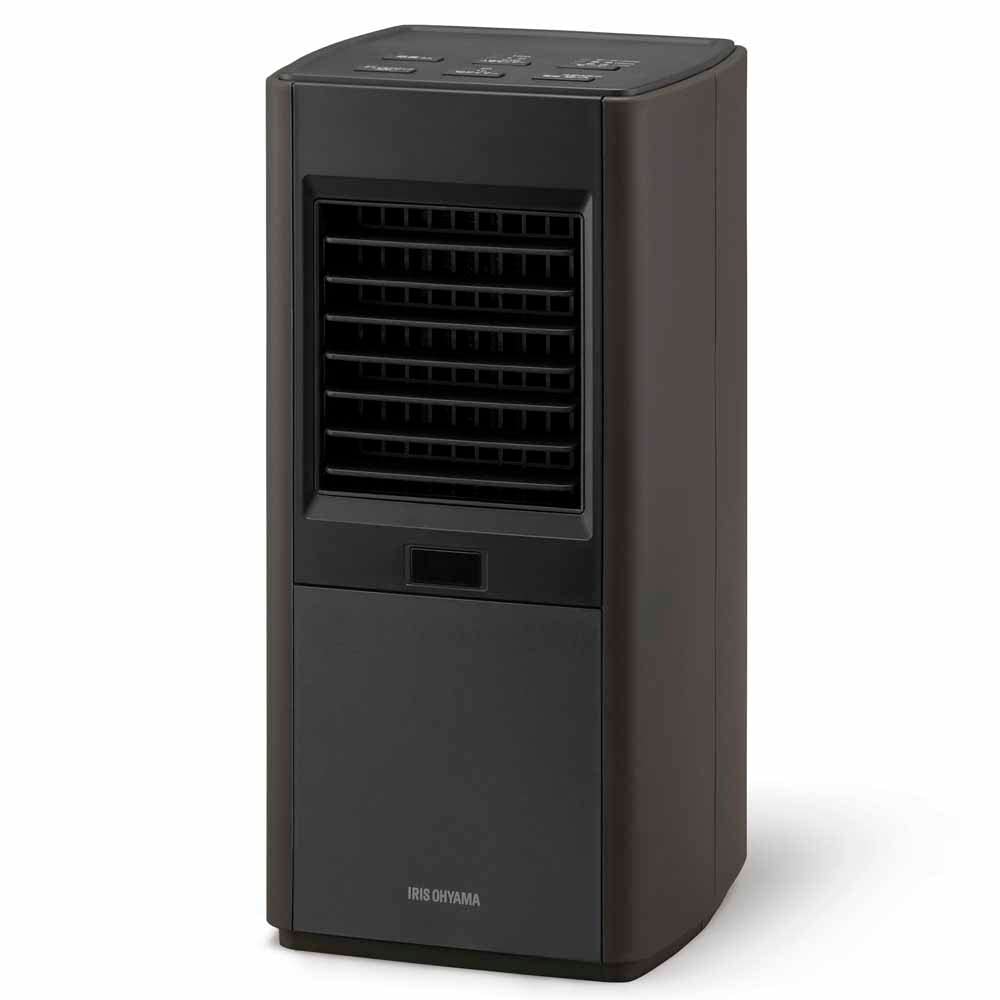 アイリスオーヤマ 大風量 セラミックファンヒーター スリム 人感センサー KCH-SM121-T ブラウン