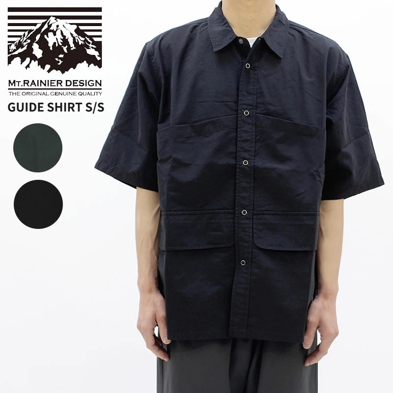 マウントレイニア デザイン メンズ 半袖シャツ MT.RAINIER DESIGN GUIDE SHIRT S/S 軽量 MRD-6024