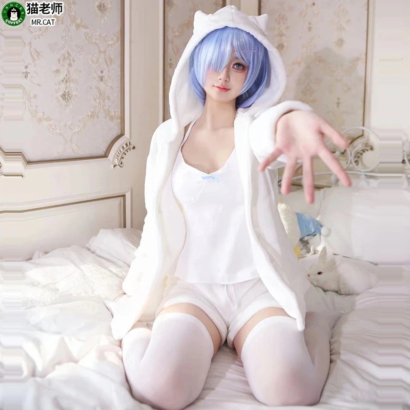猫先生アニメ展ライムコスプレ衣装女ゼロからの異世界生活二次元パジャマ