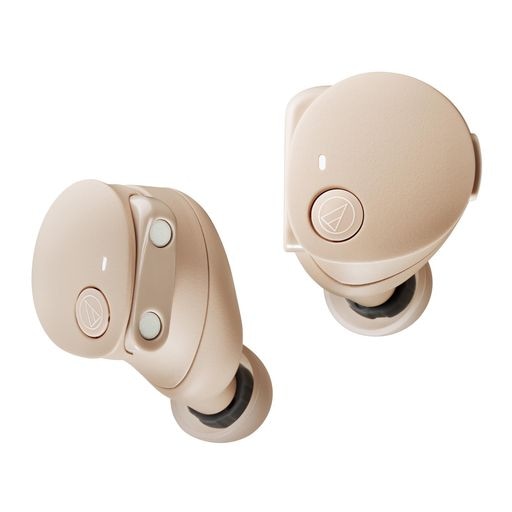 オーディオテクニカ ATH-CKS50TW2 BG(E) ワイヤレスイヤホン Bluetooth 5.3 ノイズキャンセリング 重低音 LE Audio対応 オリジナルステッカー付き マグネティックス