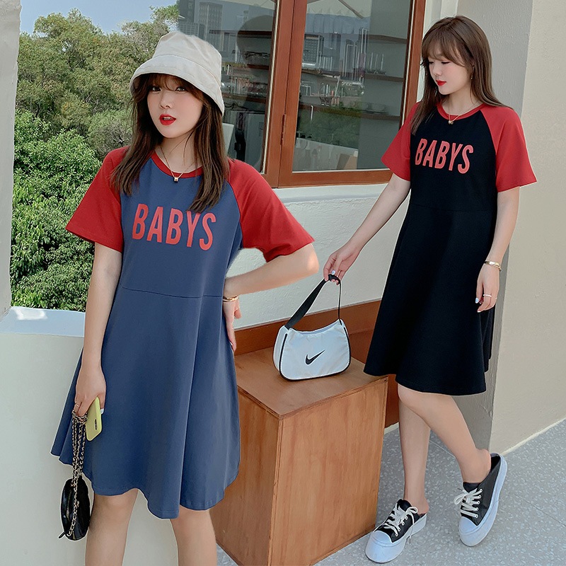 ワンピース 大きいサイズ 半袖 春夏 韓国 妊婦 マタニティ ゆったり きれいめ 3l 4xl 5l