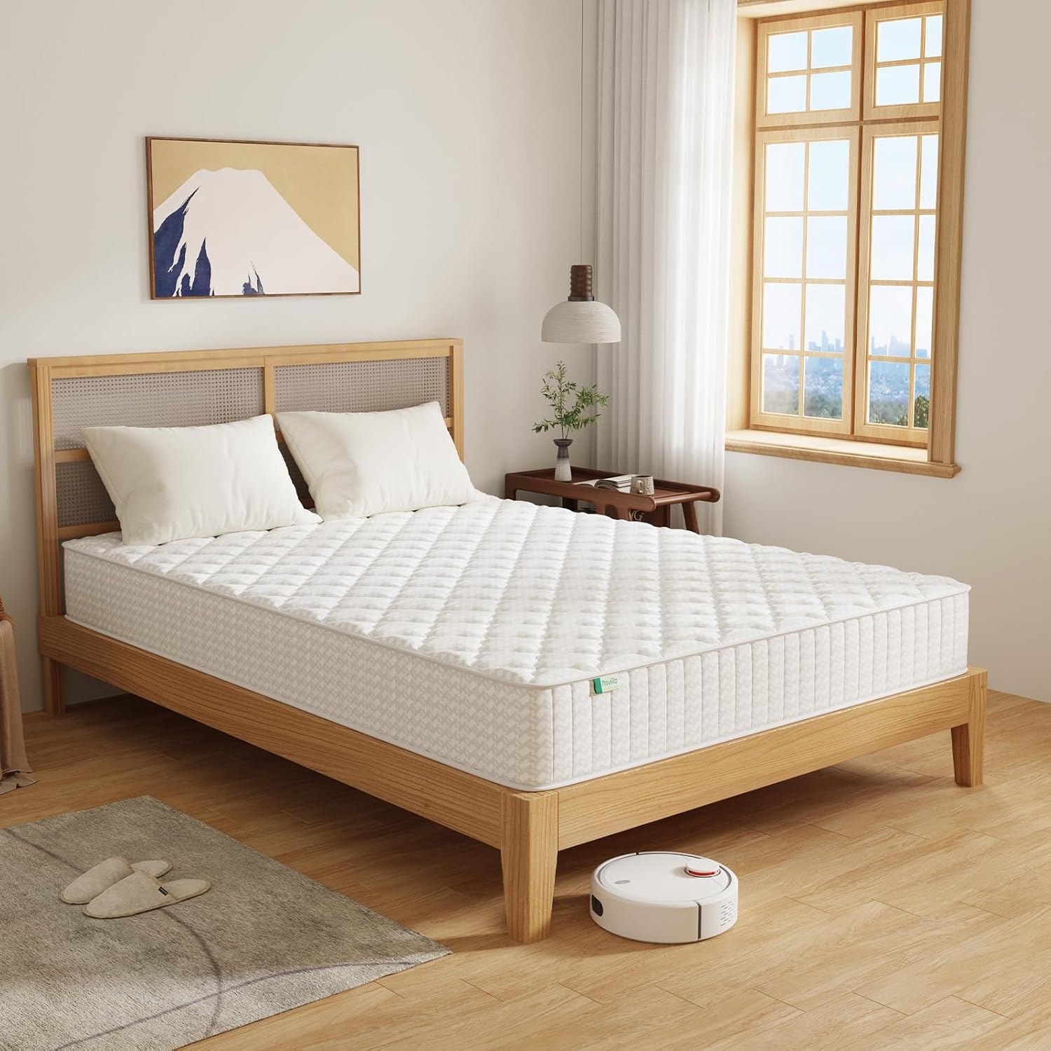 マットレス シングル 硬め 極厚20cm コイルマットレス 硬さ180N 高反発 32D高密度 独立コイル406個 体圧分散 通気恒温 ベッドマットレス 寝返りサポート 高級スプリング 7,271円