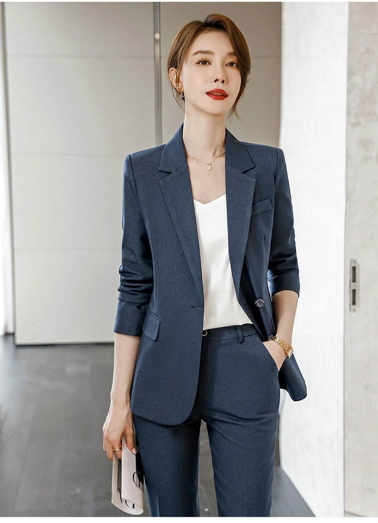 スーツ セットアップ レディース 高級感 秋冬 オフィス 仕事着 前台 店長用
