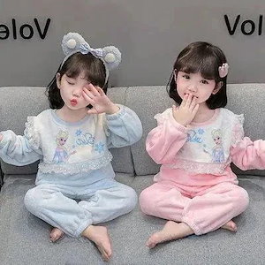 アナと雪の女王 長袖パジャマ 虚しく 上下セット キッズ ルーム