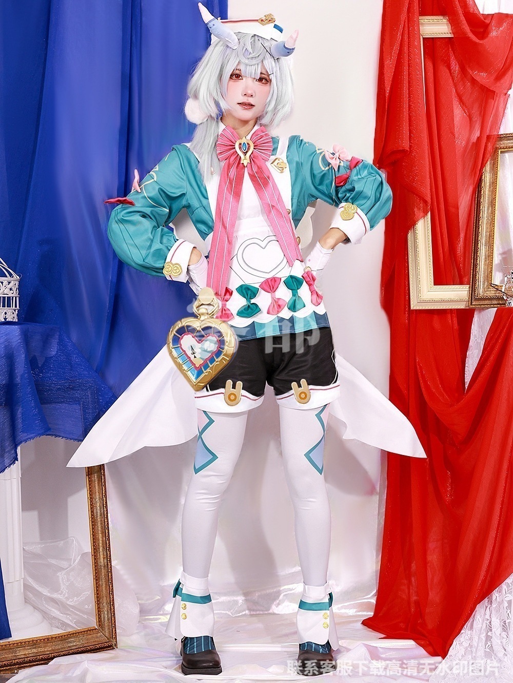 和服コスチュームコスチューム原神 コスプレ Sigewinne 看護師長 セットアップ シグウィン