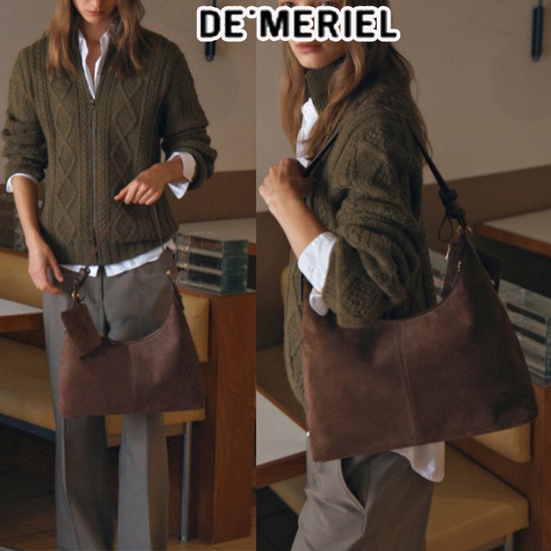 【DE MERIEL】Veneta Hobo Bag Medium Chestnut