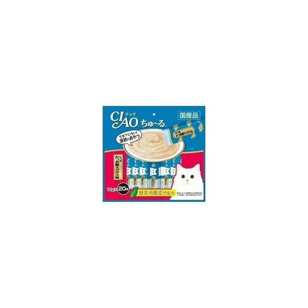 【1ケース】【お取り寄せ対象品】チャオ ちゅーる かつお かつお節ミックス味 14g×20本 *16個