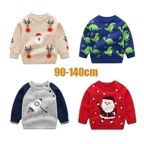 トップス 子供服 セーター 男の子 女の子 キッズ 春 秋 冬 ニット 子供セーター 長袖 トップス