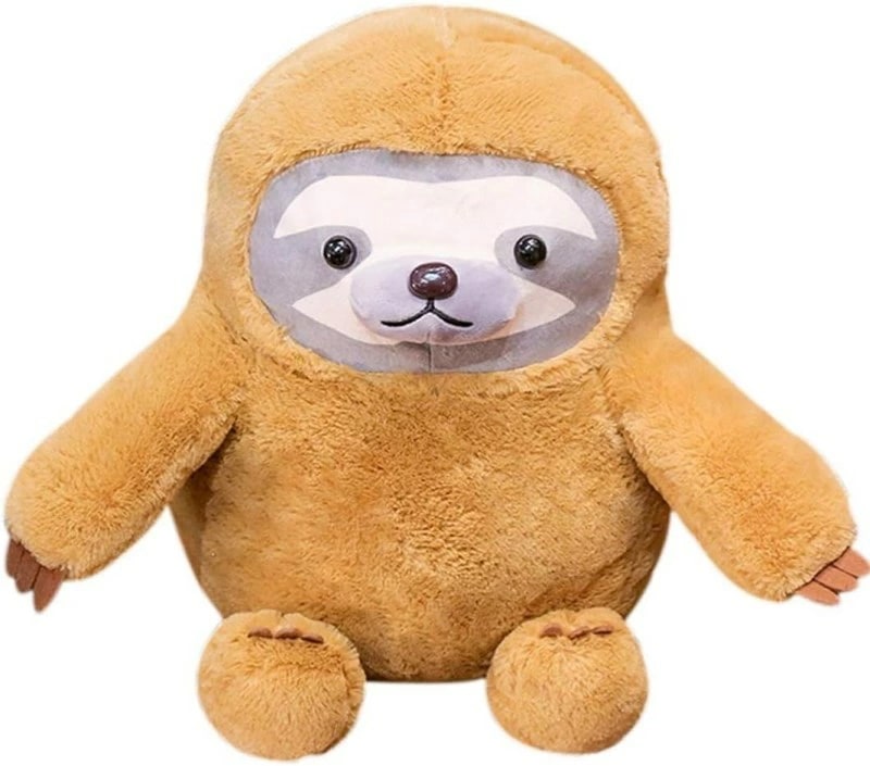 ぬいぐるみ かわいい ナマケモノ バックパック 人形 萌え萌え 癒し系 おもちゃ 抱き枕 柔らかい クッション 飾り物 添い寝 インテリア雑貨 プレゼント ブラウン 28/35/40cm