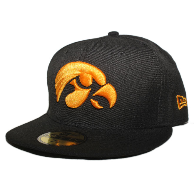 ベースボールキャップ 帽子 59fifty メンズ レディース NCAA アイオワ ホークアイズ 6 3/4-8 1/4