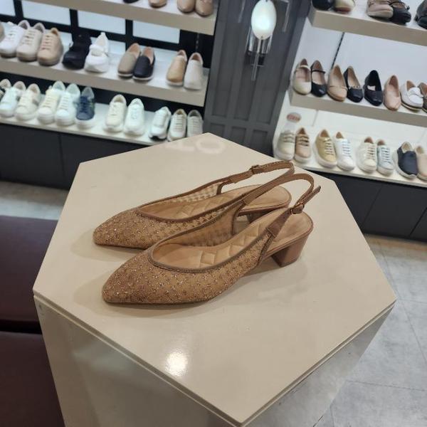 HC10 女性ピンクメッシュスリングバック5cm LCWO75U41325 (48925160)