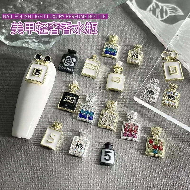 【10点セット】急速出荷10種ケース入り 香水 こうすい リップスティック ネイル メタル パーツ ジェル ネイル