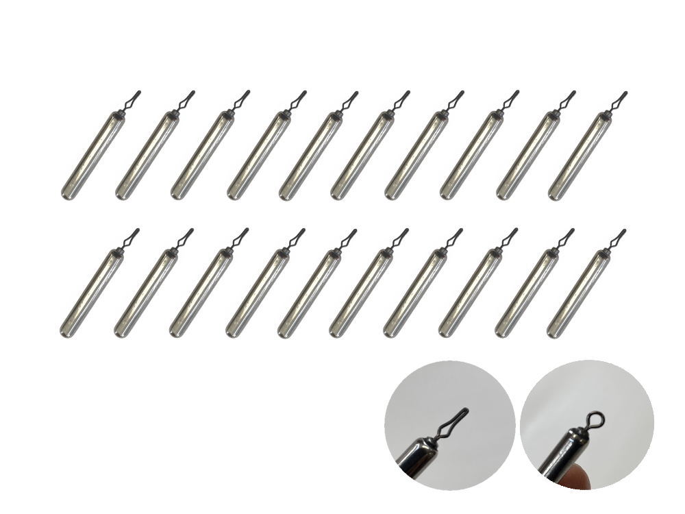 ダウンショットシンカー (無塗装 10.6g 20個) タングステンシンカー TG 97% オモリ 3/8 oz オンス ハリス止めタイプ リングタイプ
