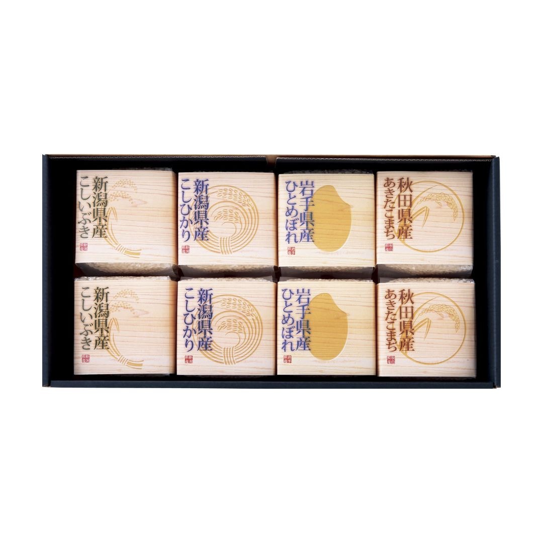 米　【ラッピング済】初代田蔵特　別厳選本格食べくらべお米ｾｯﾄ AHNT-5000ギフト プレゼント 挨拶 お祝 贈答用 単身 非常食 保存食 災害 緊急