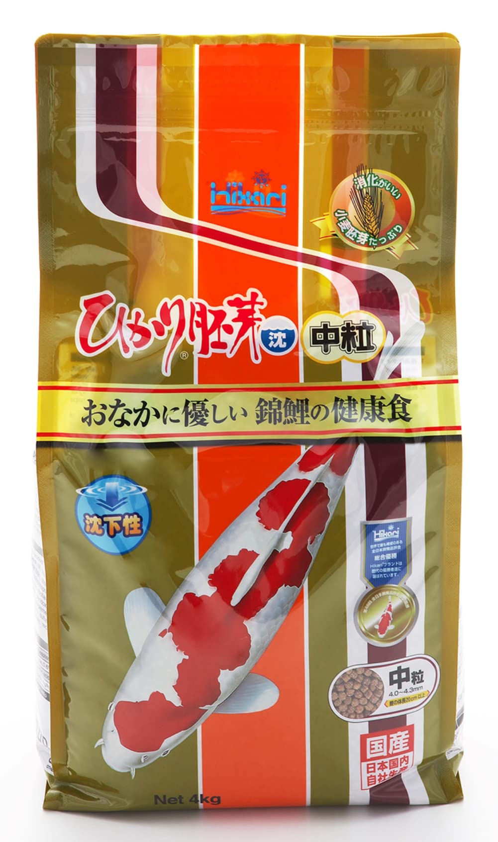 ヒカリ (Hikari) ひかり胚芽 沈下性 中粒 4キログラム (x 1)