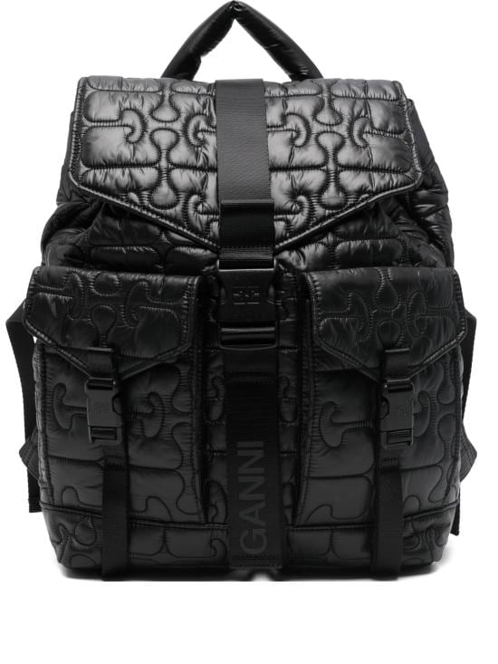 GANNI Women Backpacks B2080004 099 Black