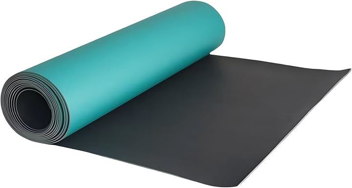 静電気防止マット アースマット 業務用 静電作業マット NBR製 作業台マット ESD 静電マット 静電気除去(グリーン, 0.4mx10mx2mm)