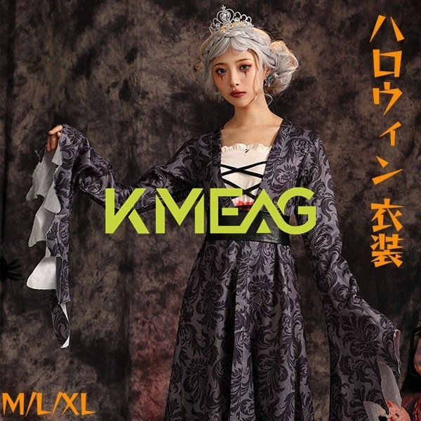 ハロウィンコスプレ ハロウィン仮装 ゴシック プリンセス お姫様 cosplay Halloween ワンピース 可愛い セット ドレス 王冠 コスプレ 面白い 仮装 帽子 ギフト プレゼント パーテ